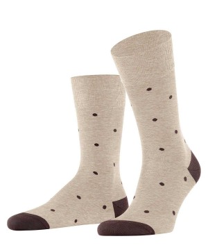 Falke Dot Socks Sokken Heren Beige | KCT-160982