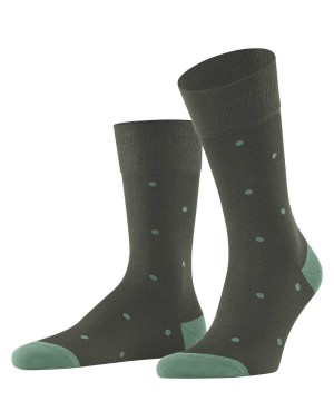 Falke Dot Socks Sokken Heren Groen | QUM-917430