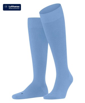 Falke Energizing Wool Knee-high Socks Sokken Heren Blauw | TMX-250147