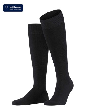 Falke Energizing Wool Knee-high Socks Sokken Heren Zwart | QUO-864901