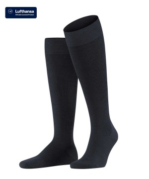 Falke Energizing Wool Knee-high Socks Sokken Heren Blauw | AUE-312890