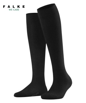 Falke Family Knee-high Socks Sokken Dames Zwart | OPK-517943