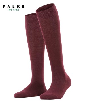 Falke Family Knee-high Socks Sokken Dames Rood | TKJ-415067