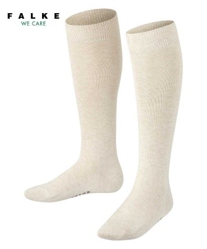 Falke Family Knee-high Socks Sokken Kinderen Beige | ECX-102387