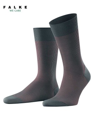 Falke Fine Shadow Socks Sokken Heren Grijs | JOE-597140