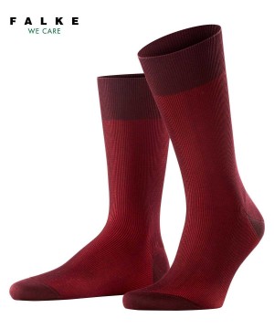 Falke Fine Shadow Socks Sokken Heren Rood | EJA-431580