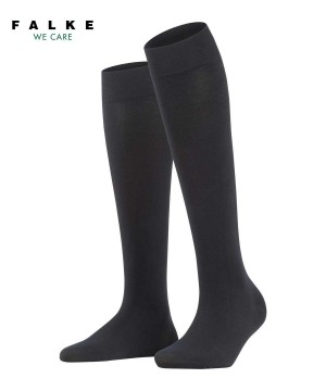 Falke Fine Softness 50 DEN Knee-high Socks Sokken Dames Zwart | IKW-419320