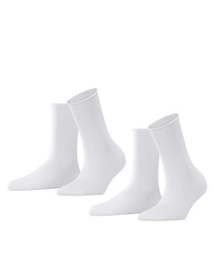 Falke Happy 2-Pack Socks Sokken Dames Wit | TSH-893475