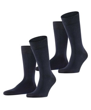 Falke Happy 2-Pack Socks Sokken Heren Blauw | LSC-428537