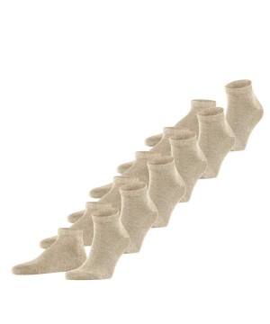 Falke Happy 6-Pack Sneaker socks Sokken Heren Beige | VCX-135928