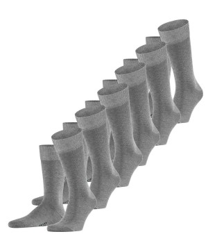 Falke Happy 6-Pack Socks Sokken Heren Grijs | NQI-715843