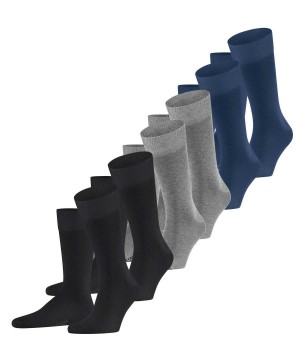 Falke Happy 6-Pack Socks Sokken Heren Multicolored | IFW-672390