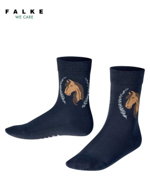 Falke Horse Socks Sokken Kinderen Blauw | JWH-287531