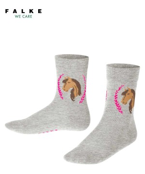 Falke Horse Socks Sokken Kinderen Grijs | NZJ-781469