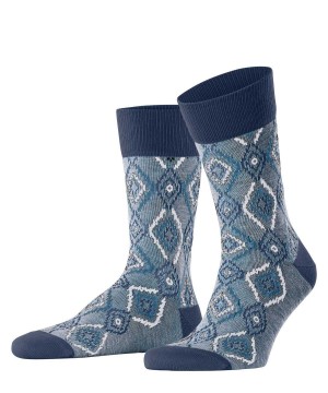 Falke Ikat Spell Socks Sokken Heren Blauw | ESG-390754