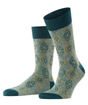 Falke Ikat Spell Socks Sokken Heren Groen | QHG-509642