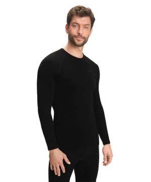 Falke Long sleeve shirt Maximum Warm Long Sleeve T-Shirts Heren Zwart | XRF-037594