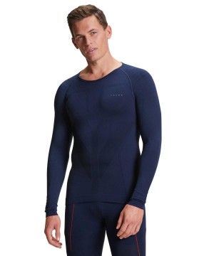 Falke Long sleeve shirt Warm Long Sleeve T-Shirts Heren Blauw | OMP-936072