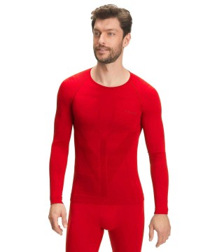 Falke Long sleeve shirt Warm Long Sleeve T-Shirts Heren Rood | JHZ-432786