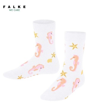 Falke Lovely Seahorses Socks Sokken Kinderen Wit | UIW-815627