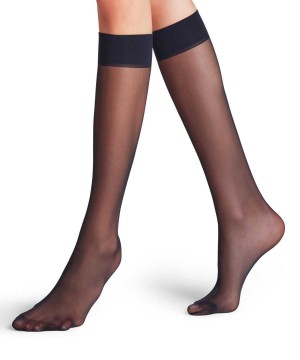 Falke Matt Deluxe 20 DEN Knee-high Socks Sokken Dames Blauw | VIT-527691