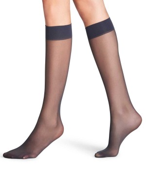 Falke Matt Deluxe 20 DEN Knee-high Socks Sokken Dames Grijs | AIH-802435