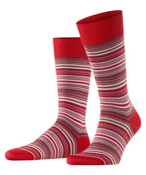 Falke Microblock Socks Sokken Heren Rood | WGK-864130