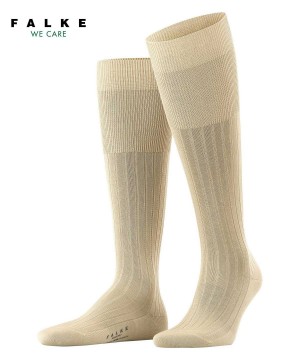 Falke Milano Knee-high Socks Sokken Heren Beige | YGC-637085