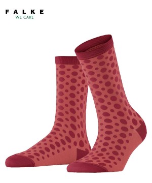 Falke Mirage Dot Socks Sokken Dames Rood | YJI-803659