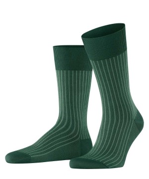 Falke Oxford Stripe Socks Sokken Heren Groen | XKL-042971