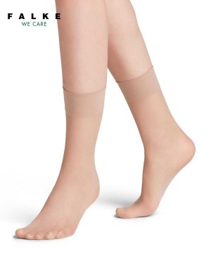 Falke Pure Matt 20 DEN Ankle socks Sokken Dames Beige | WIN-568321