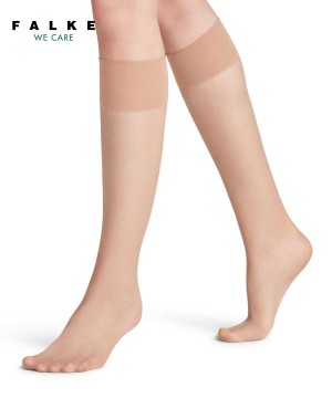 Falke Pure Matt 20 DEN Knee-high Socks Sokken Dames Beige | BWF-680213