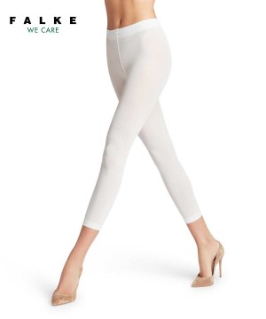 Falke Pure Matt 50 DEN Capri Leggings & Capri Dames Wit | HOF-675408