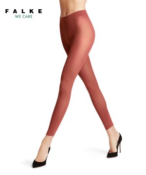 Falke Pure Matt 50 DEN Leggings Leggings Dames Rood | HEK-309761