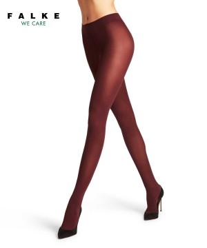 Falke Pure Matt 50 DEN Tights Tights Dames Rood | QFZ-193520