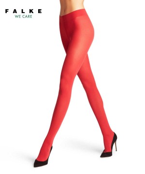 Falke Pure Matt 50 DEN Tights Tights Dames Rood | WJE-648305