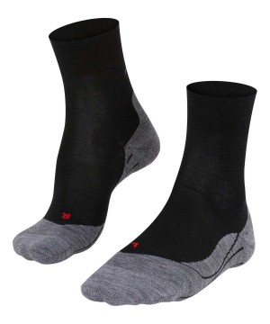 Falke RU4 Endurance Wool Running Socks Sports Socks Dames Zwart | FBO-213406