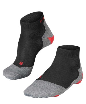 Falke RU5 Race Short Running Short sock Sports Socks Dames Zwart | KEV-629341