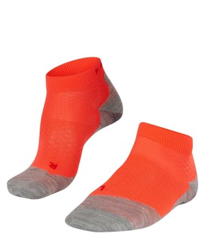 Falke RU5 Race Short Running Short sock Sports Socks Dames Rood | YRU-379602