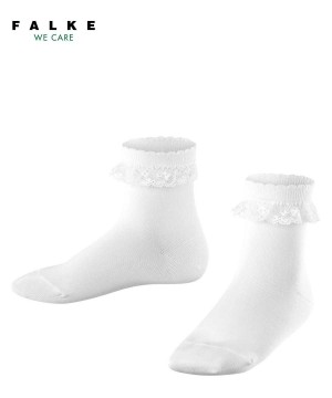 Falke Romantic Lace Socks Sokken Kinderen Wit | RIK-265301