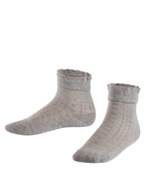 Falke Romantic Net Socks Sokken Kinderen Grijs | QJL-132049