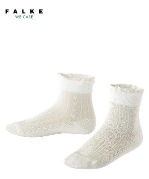 Falke Romantic Net Socks Sokken Kinderen Wit | OKX-376508