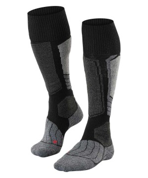 Falke SK1 Comfort Skiing Knee-high Socks Sokken Heren Zwart | JTK-517963