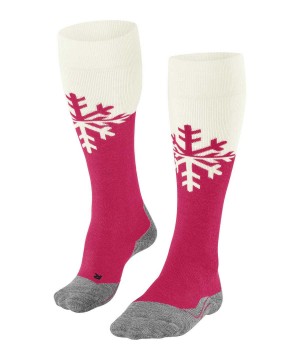 Falke SK2 Intermediate Skiing Knee-high Socks Sports Socks Dames Rood | TIE-475136