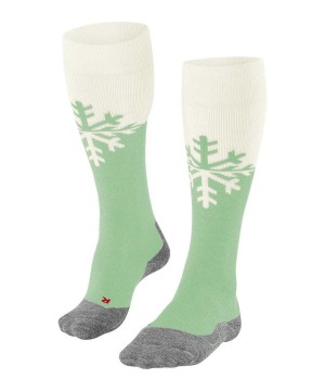 Falke SK2 Intermediate Skiing Knee-high Socks Sports Socks Dames Groen | VOA-109847