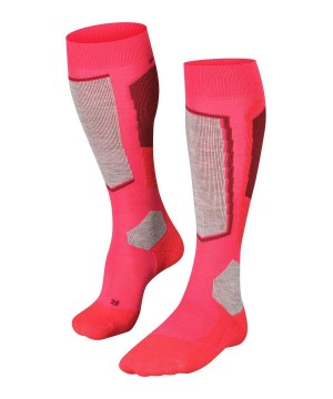 Falke SK2 Intermediate Skiing Knee-high Socks Sports Socks Dames Rood | UYE-269135