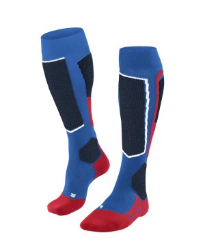 Falke SK2 Intermediate Vegan Skiing Knee-high Socks Sokken Heren Blauw | OSZ-150237