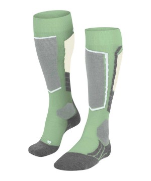 Falke SK2 Intermediate Wool Skiing Knee-high Socks Sports Socks Dames Groen | JLI-930654