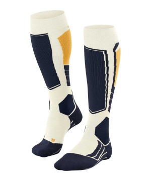 Falke SK2 Intermediate Wool Skiing Knee-high Socks Sokken Heren Wit | FST-198320