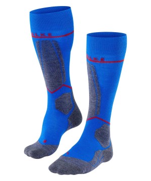 Falke SK4 Advanced Compression Light Skiing Knee-high Socks Sokken Heren Blauw | WTB-312084